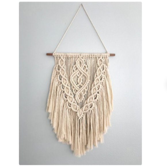 SacredFibers Other - Macrame Wall Hanging Simple Natural Modern
